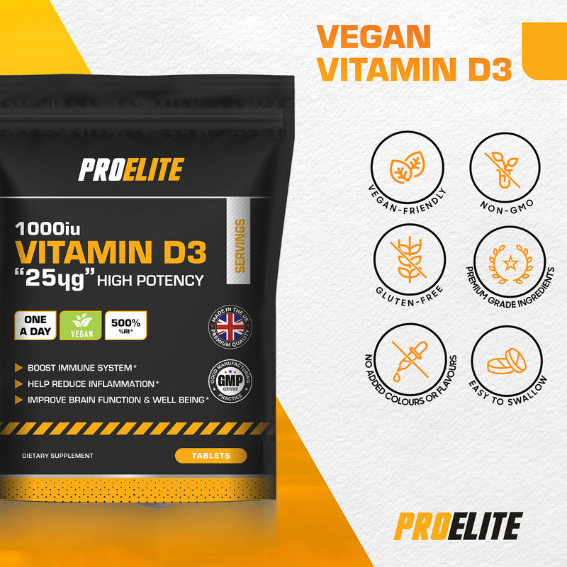 PROELITE Vitamin D3 1000iu Tablets