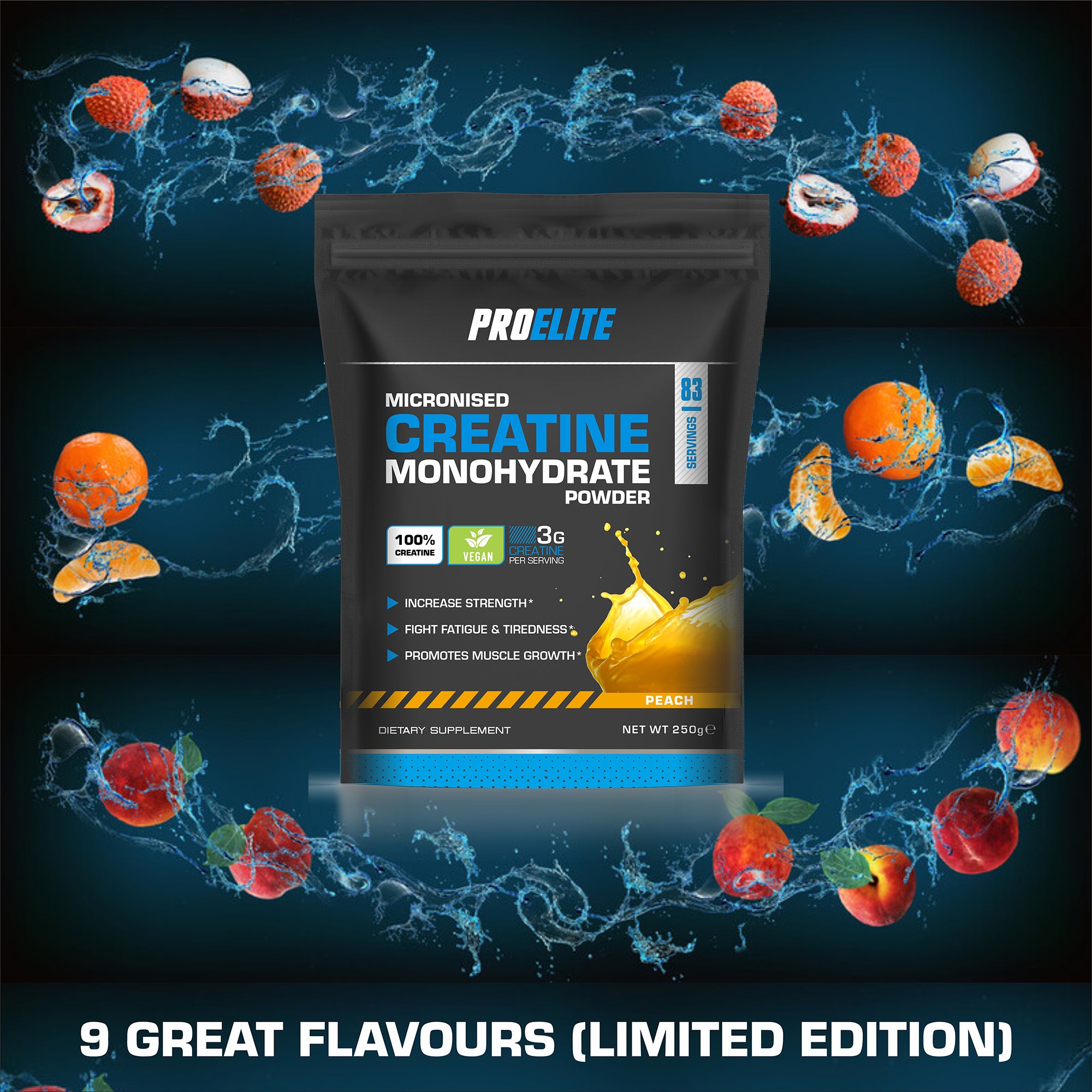 PROELITE Creatine Monohydrate Pouch 250g