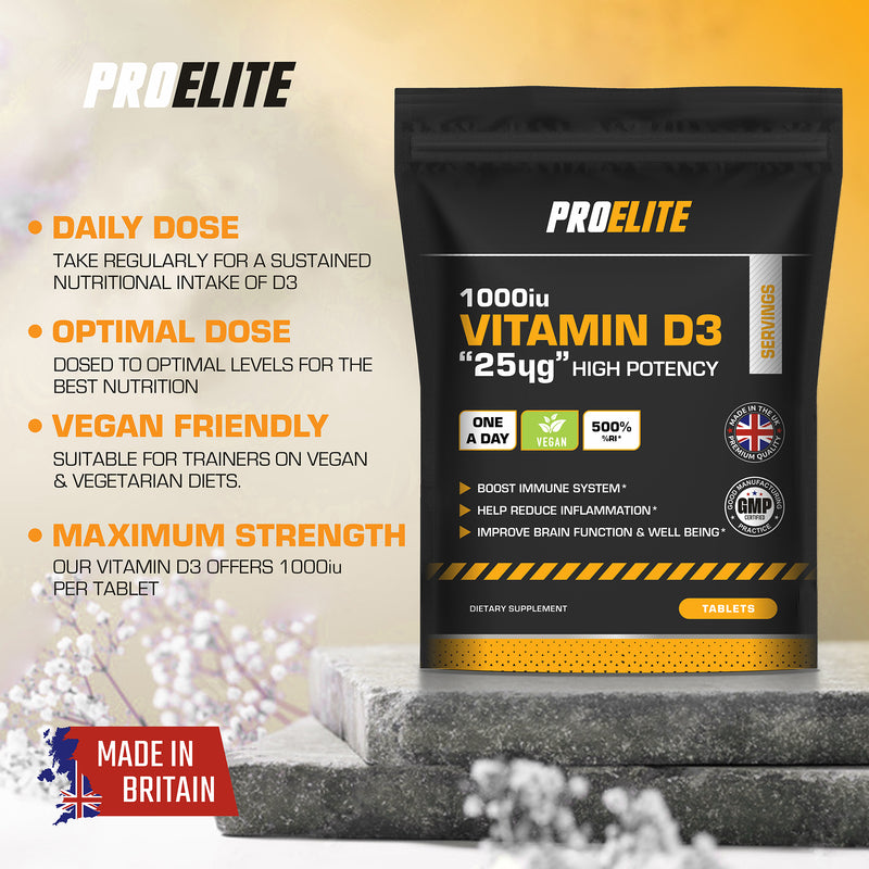 PROELITE Vitamin D3 1000iu Tablets