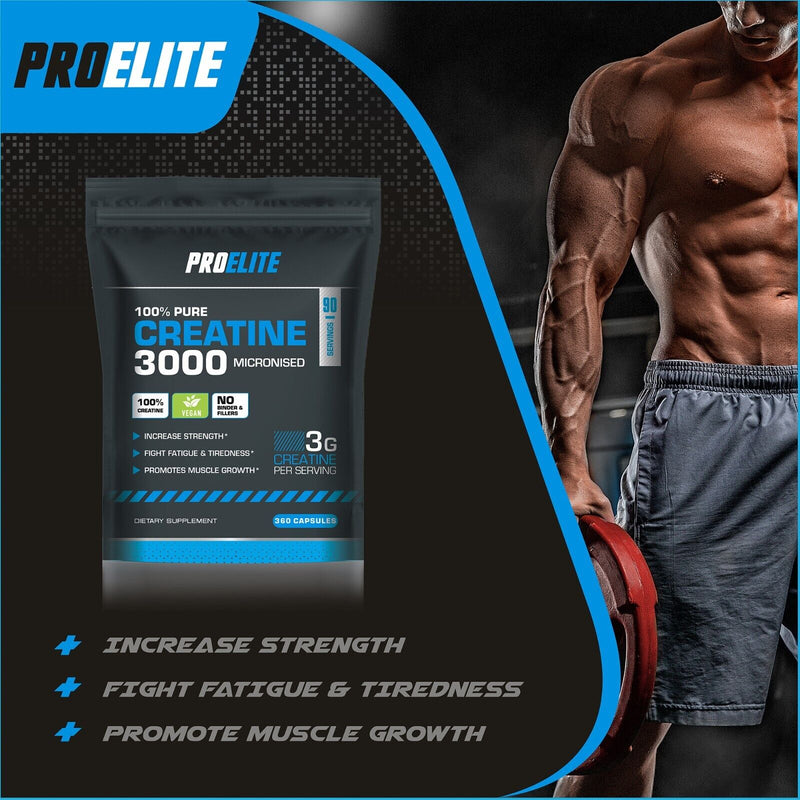 Pro-Elite Creatine Monohydrate 750mg Vegan Capsules