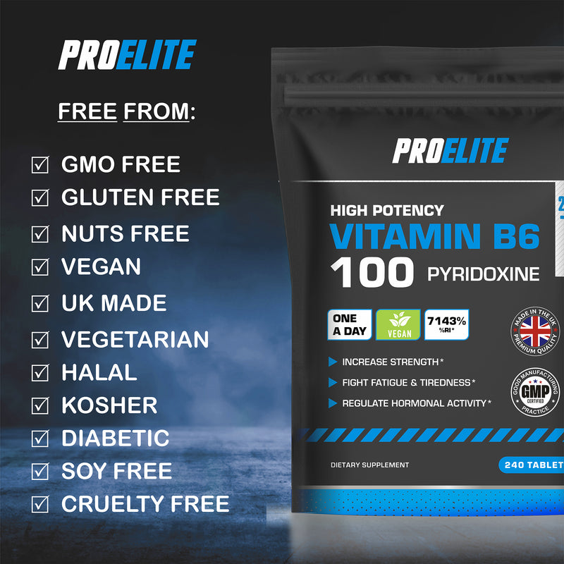 Pro-Elite Vitamin B6 Vegan Tablets